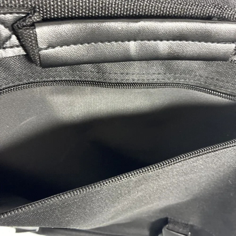 Liberty Bags 1012 Black Expandable Briefcase Messenger Shoulder Work Travel Case